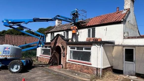 Historical artefacts salvaged as pub is demolished