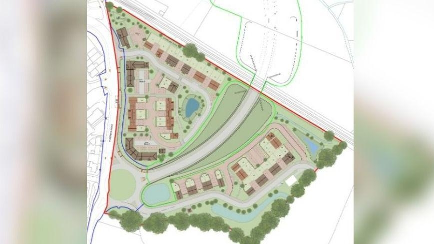 Plans for new homes near railway line approved
