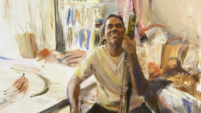 Finger painting by artist with nerve injury wins Australian art award