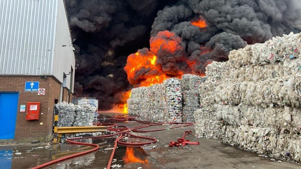 Industrial estate reopens after warehouse fire