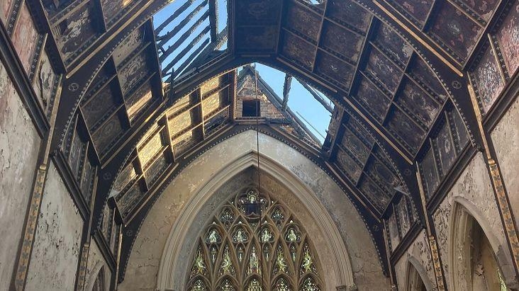 Hopes fire-hit chapel to be restored in five years