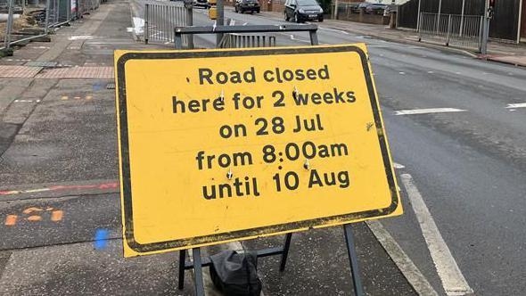 Busy road to close for fast food restaurant works