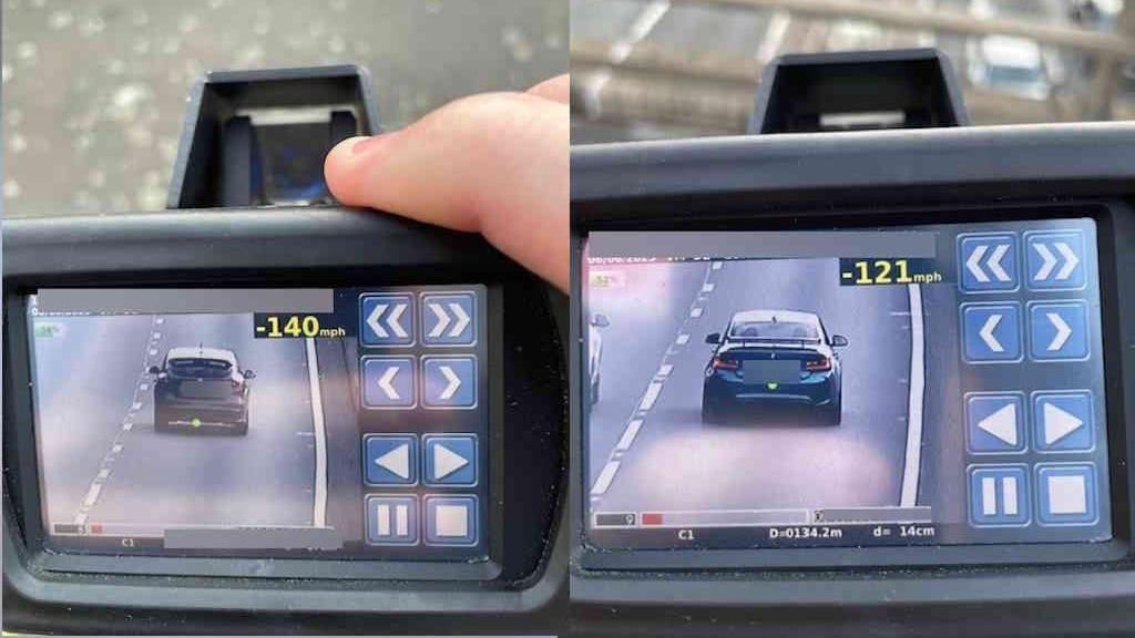Three drivers clocked at over 100mph in an hour