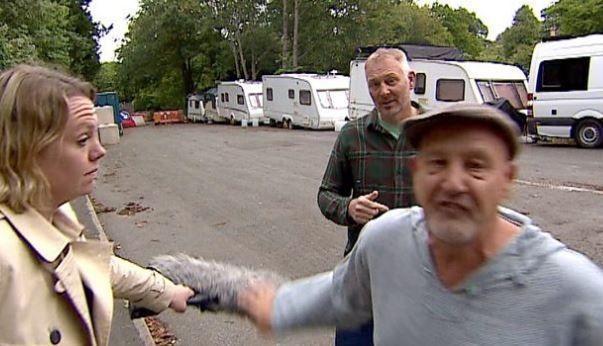 Man 'attacked' as tensions flare with van-dwellers