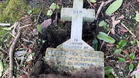 Uprooted child's grave shows 'lack of compassion'