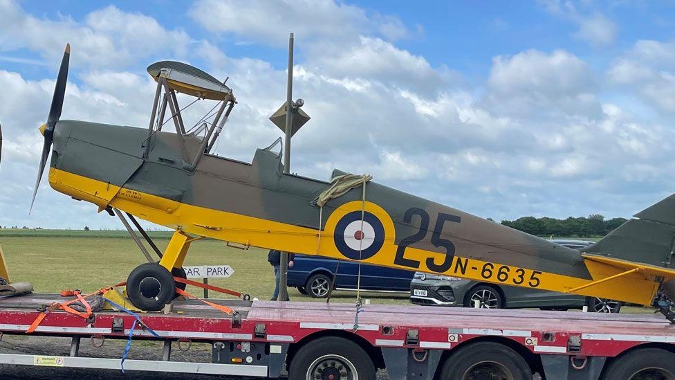 Tiger moth finds new home at WW2 airfield museum