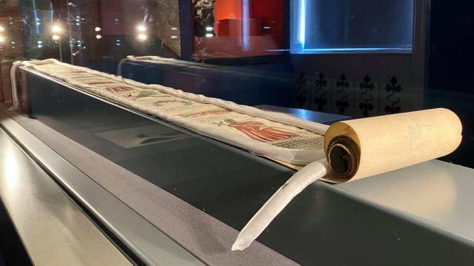 Medieval scroll found in shoebox goes on display
