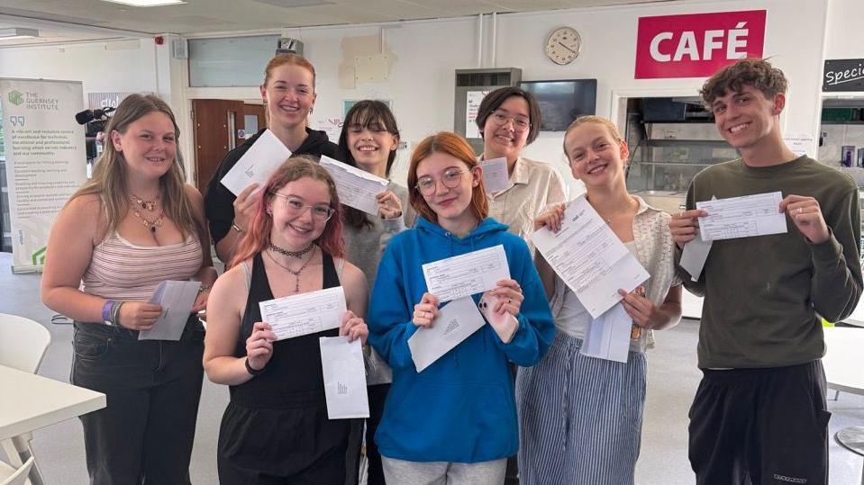 Guernsey students celebrate A-Level results