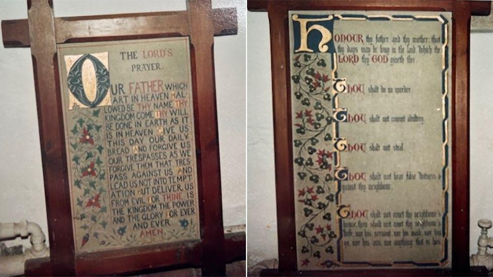 'Thou shalt not steal' painting stolen from church