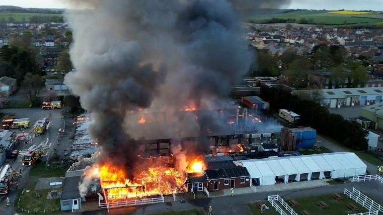 Fresh appeal for footage of large fire at airfield