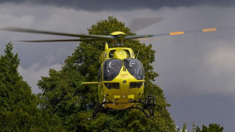 Motorcyclist seriously injured on country lane