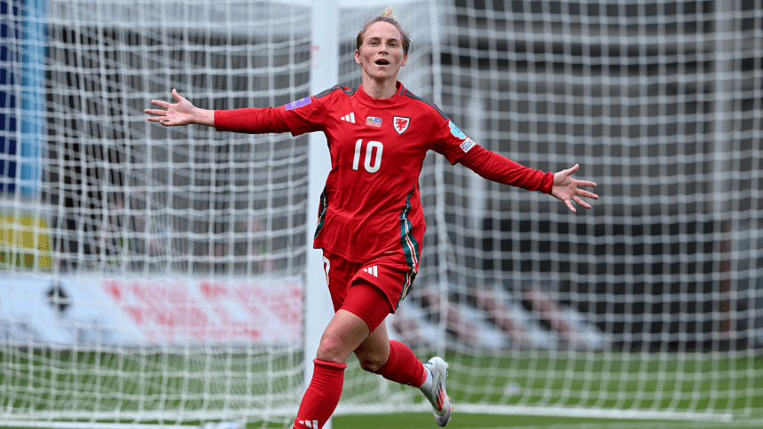 Pitch-sized mural of Wales star Fishlock unveiled