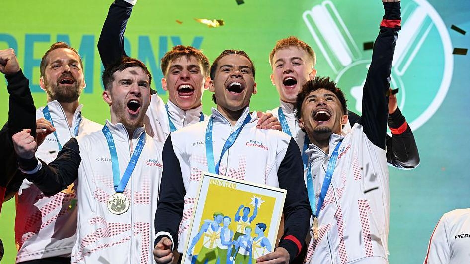 British men win European gymnastics team gold