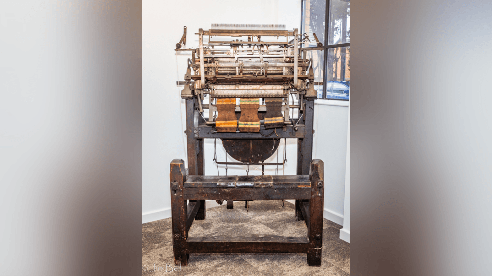 Historic knitting machine back on display