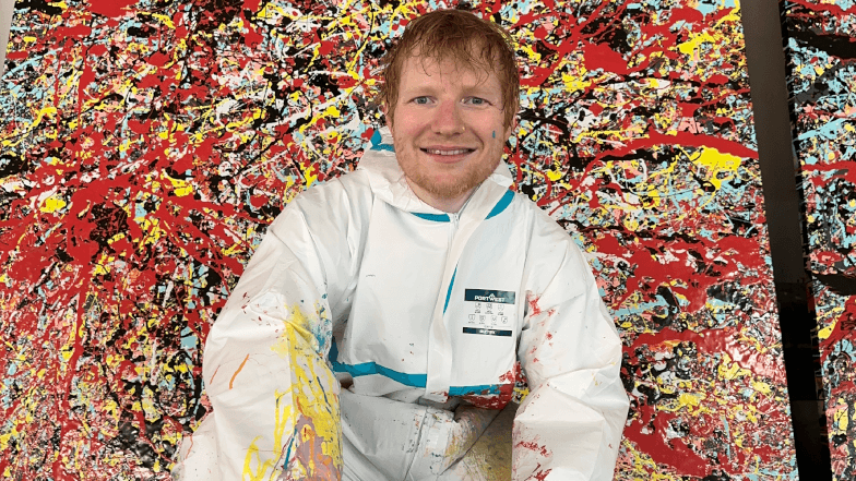 Ed Sheeran to exhibit paintings created in car park