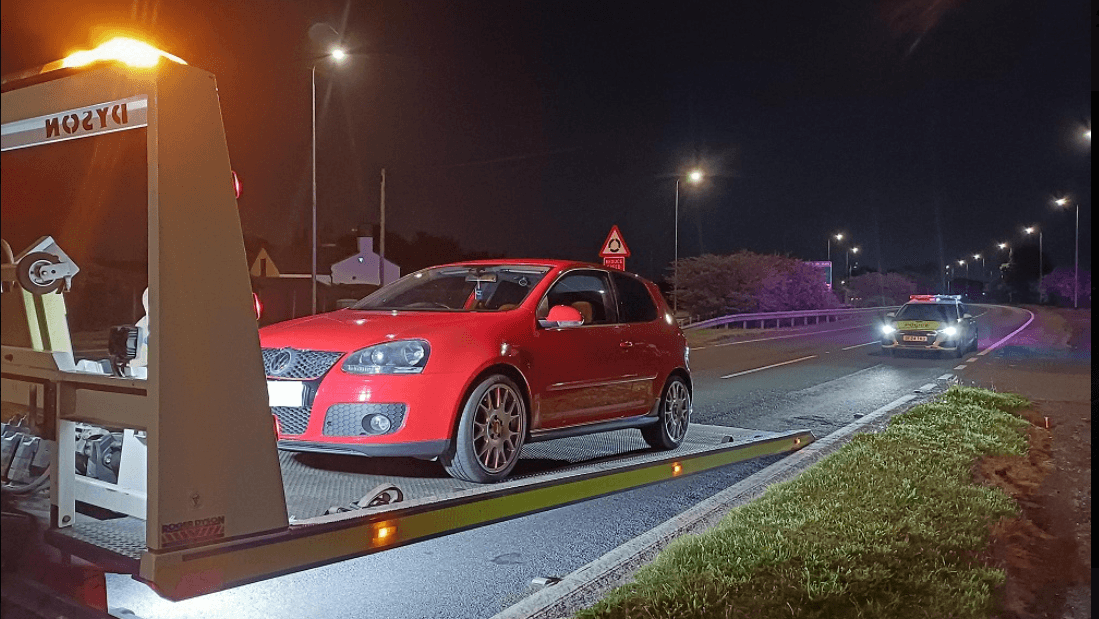 Car racing at 135mph on bypass seized by police