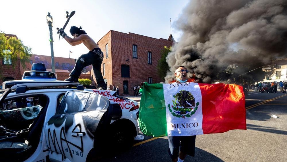 Unlawful assembly declared in downtown LA as protests escalate