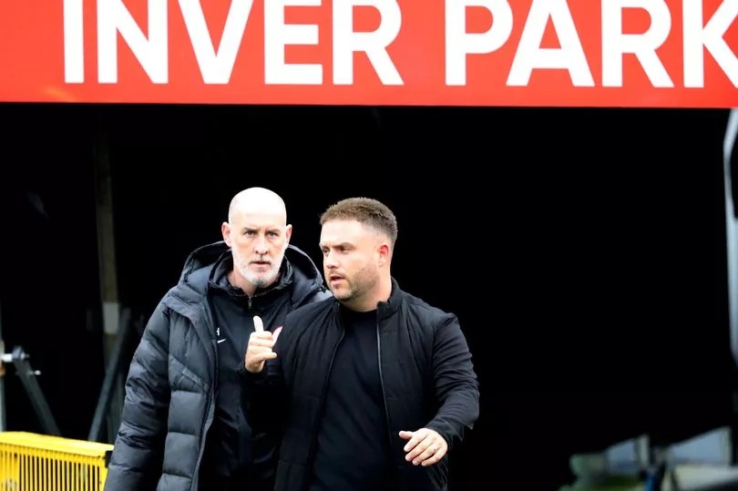 Gary Haveron makes his feelings known as Nathan Rooney returns as Larne manager