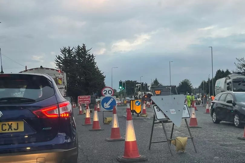 I crawled through Midland town that has so roadworks it has become a carpark