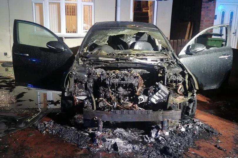 Police end investigation into arson attack despite CCTV showing thugs set fire to car