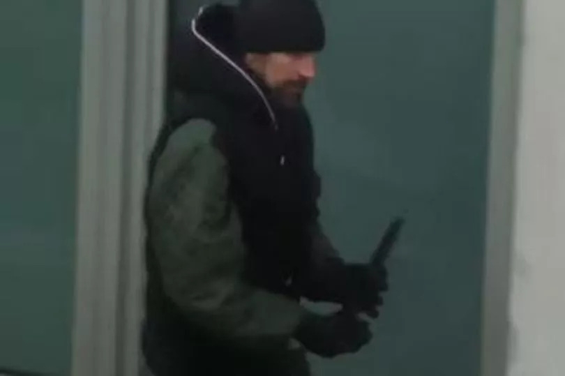 Moment Birmingham armed police swoop on knifeman holding combat knife on city street