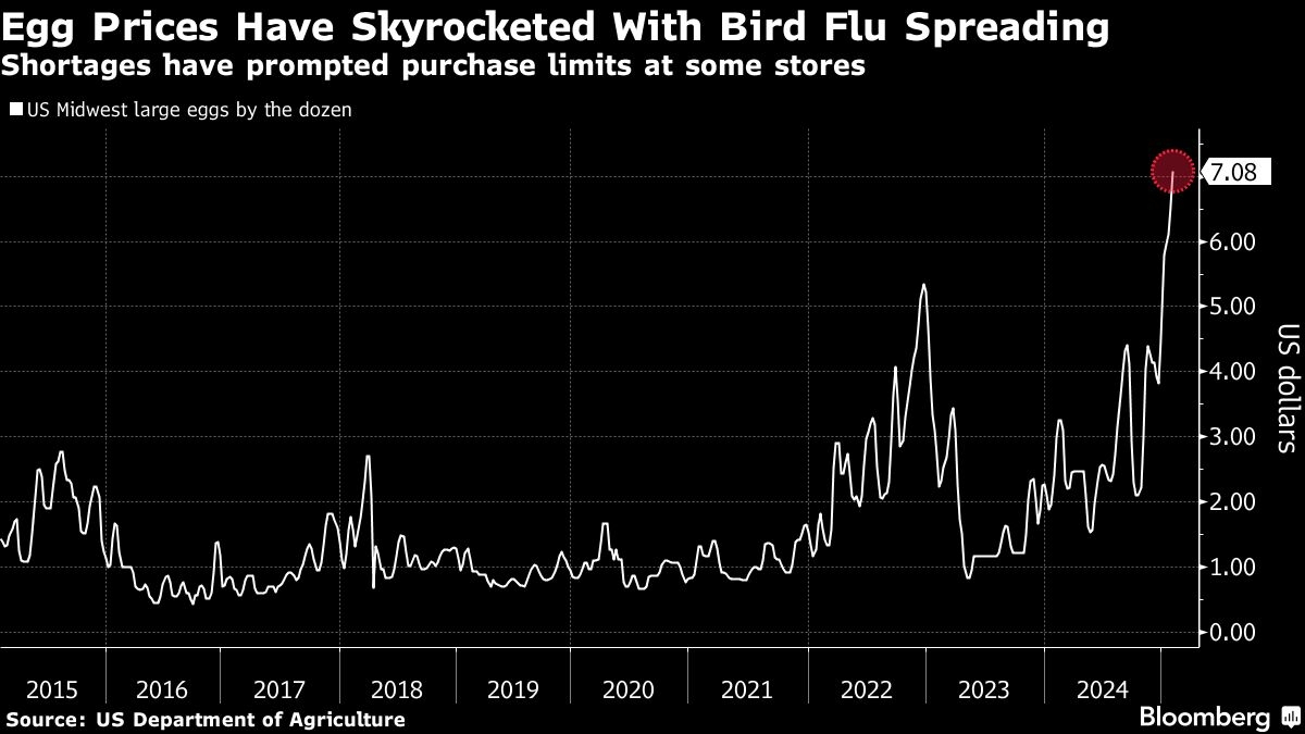 Egg Shortages Are Now Hitting Restaurants, With No Relief in Sight