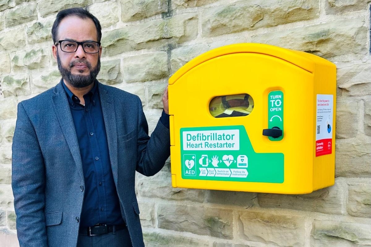 Defibrillator saved man's life within six months of being installed