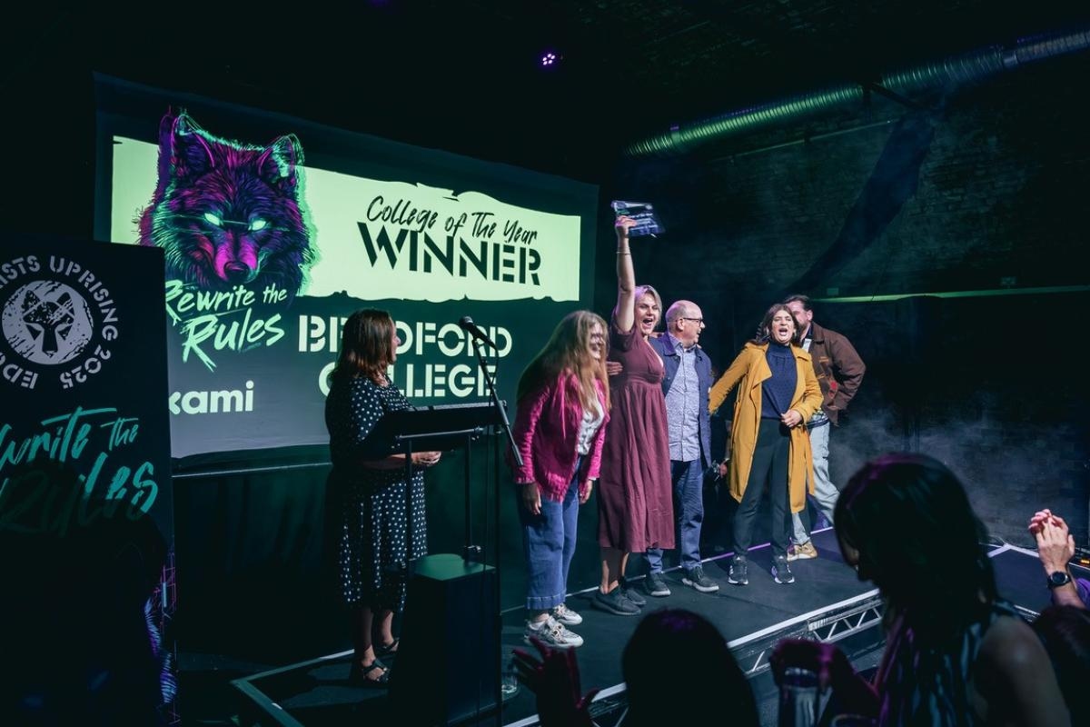 Bradford College wins annual award for use of digital technology