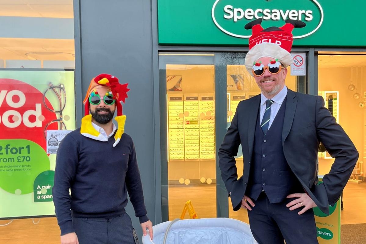 Specsavers store is raising money to help the vital work of Sue Ryder