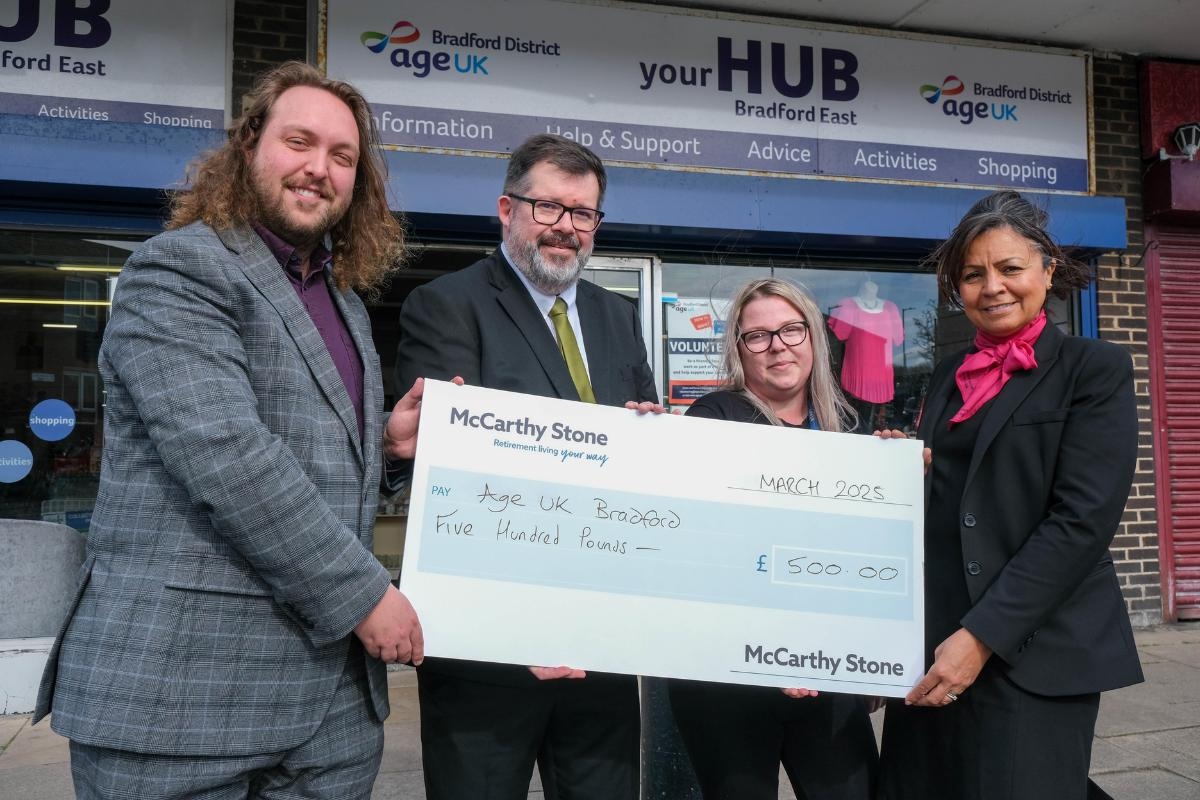 £500 funding boost for Age UK Bradford District's services in Idle