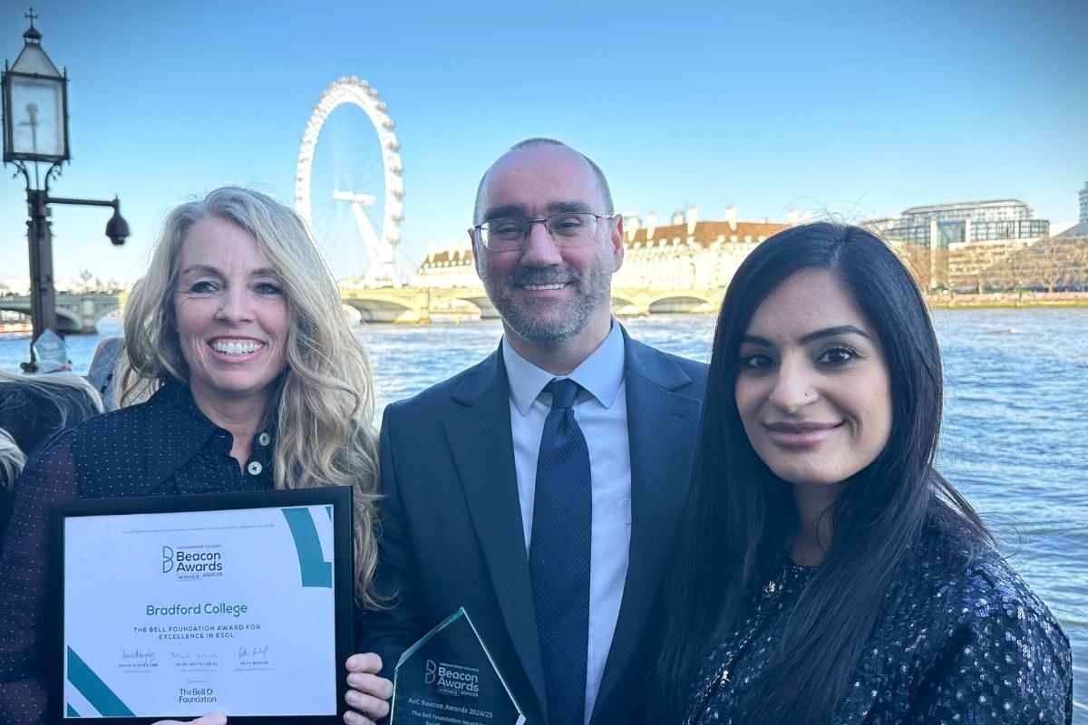 Bradford College scoops award for Shakespeare-inspired ESOL provision