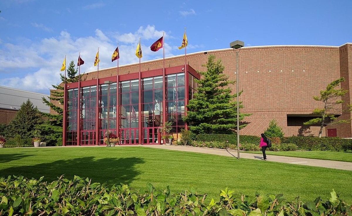 Two shot outside Mariucci Arena after Wayzata graduation ceremony