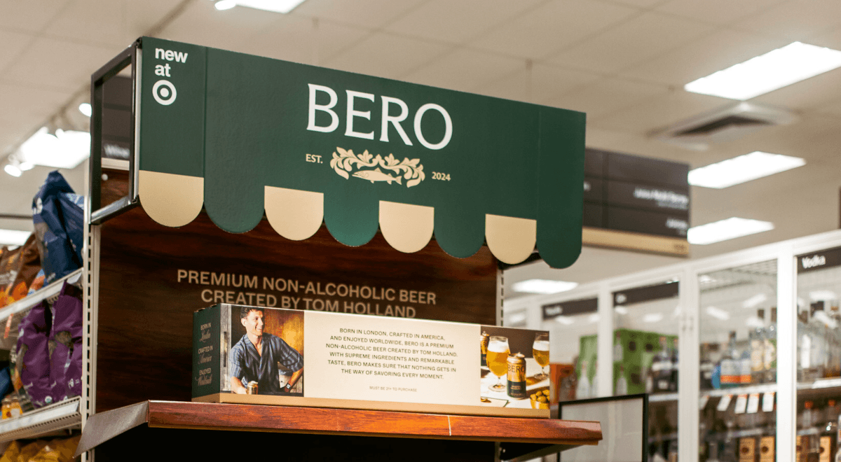 Tom Holland's NA beer brand lands at Target as retailer expands 'wellness' line