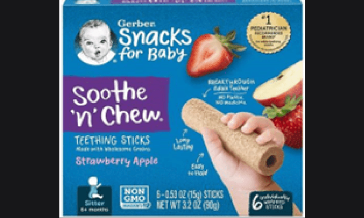 Minnesota issues alert for Gerber teething sticks over choking hazard