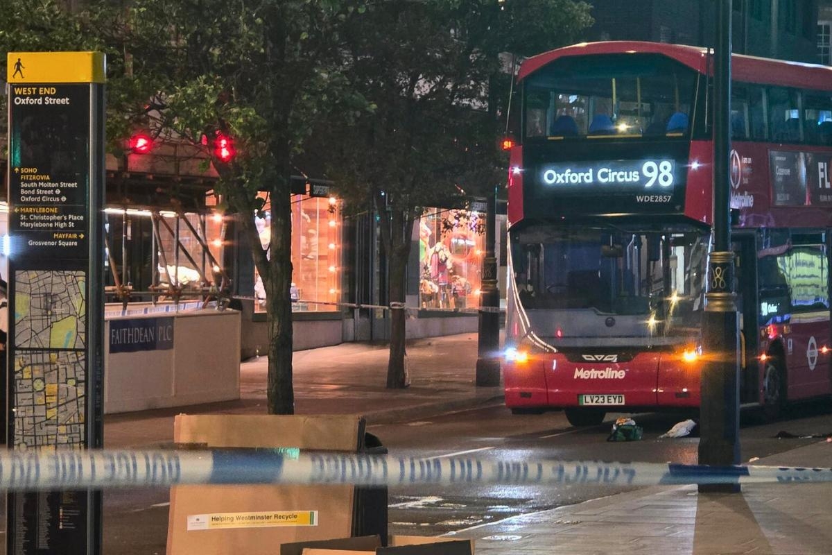 Police issue statement after woman hit by bus on Oxford Street