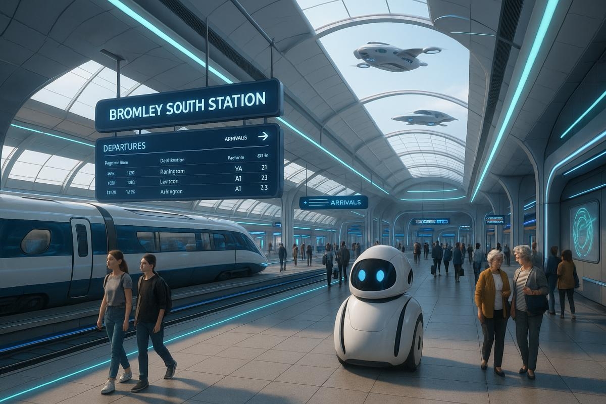 We asked AI to show us what Bromley will look like in 2050 - and the results are wild