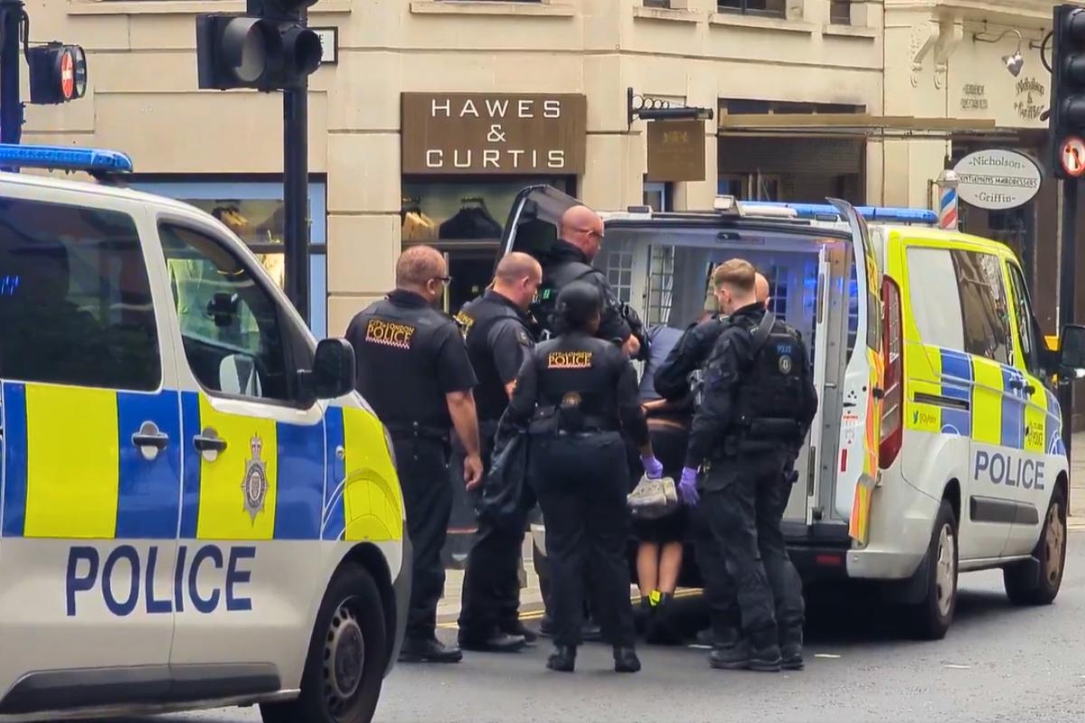 Two men arrested after fight on central London Tube platform