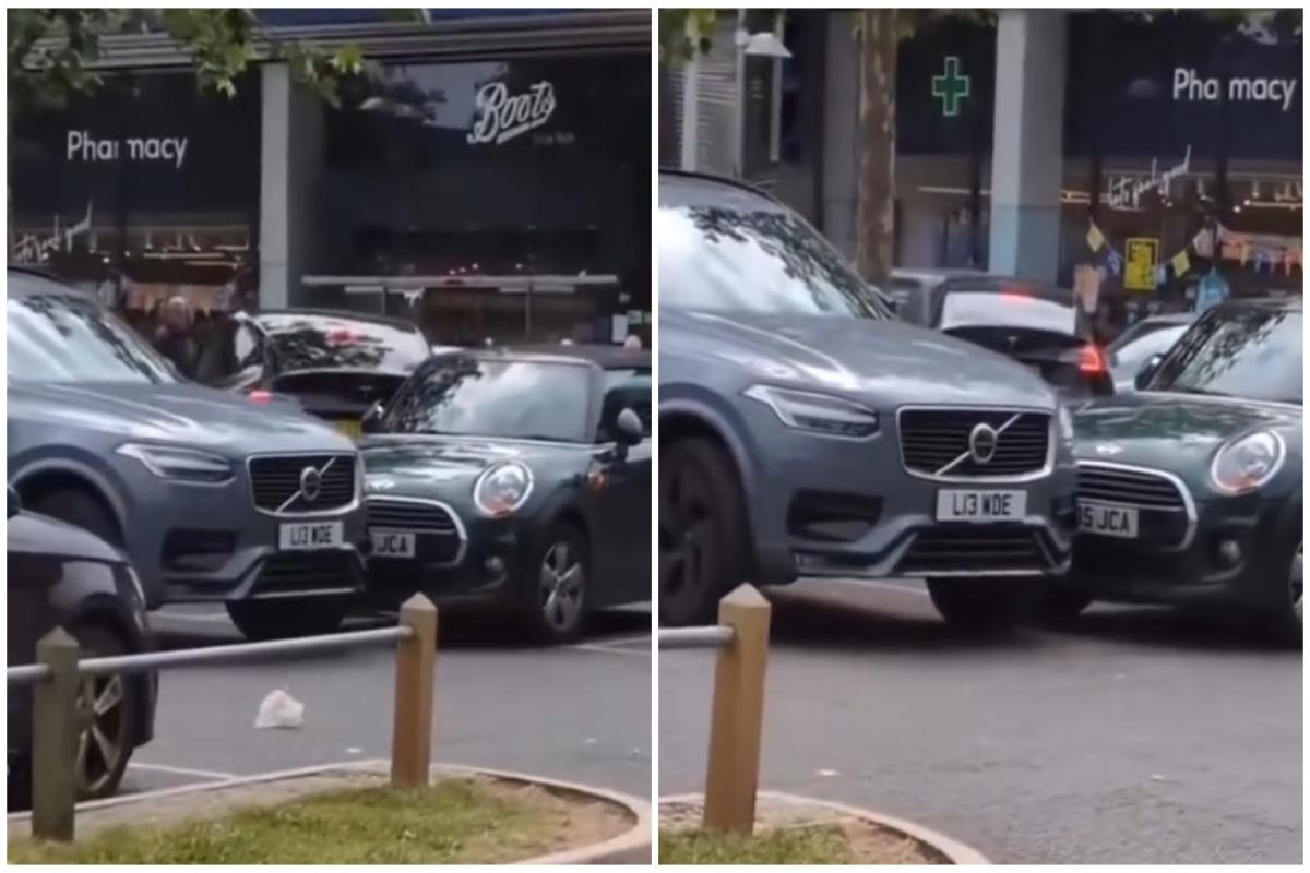 TikTok video shows Tesla car fleeing Orpington car park and crashing into vehicles