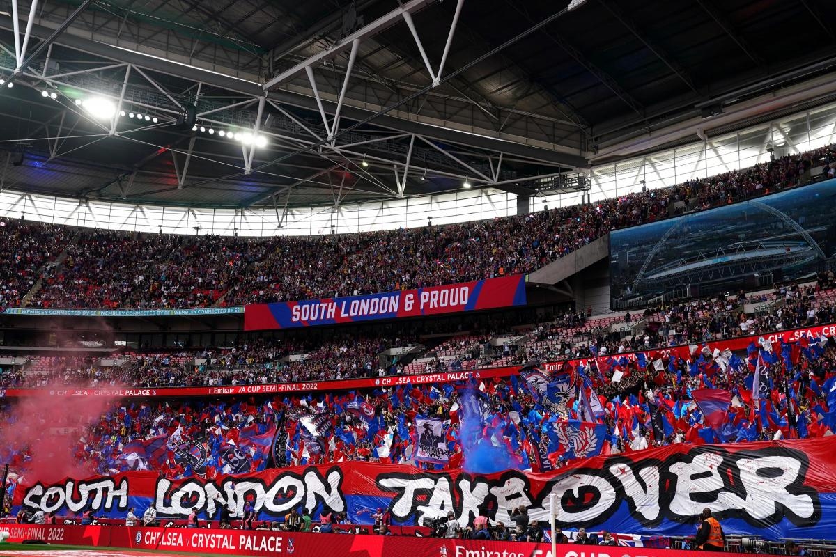 Crystal Palace supporters group Holmesdale Fanatics raise £12k for Wembley display