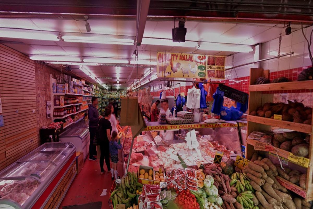 The Lewisham butcher's with mouse droppings and meat stored on the floor