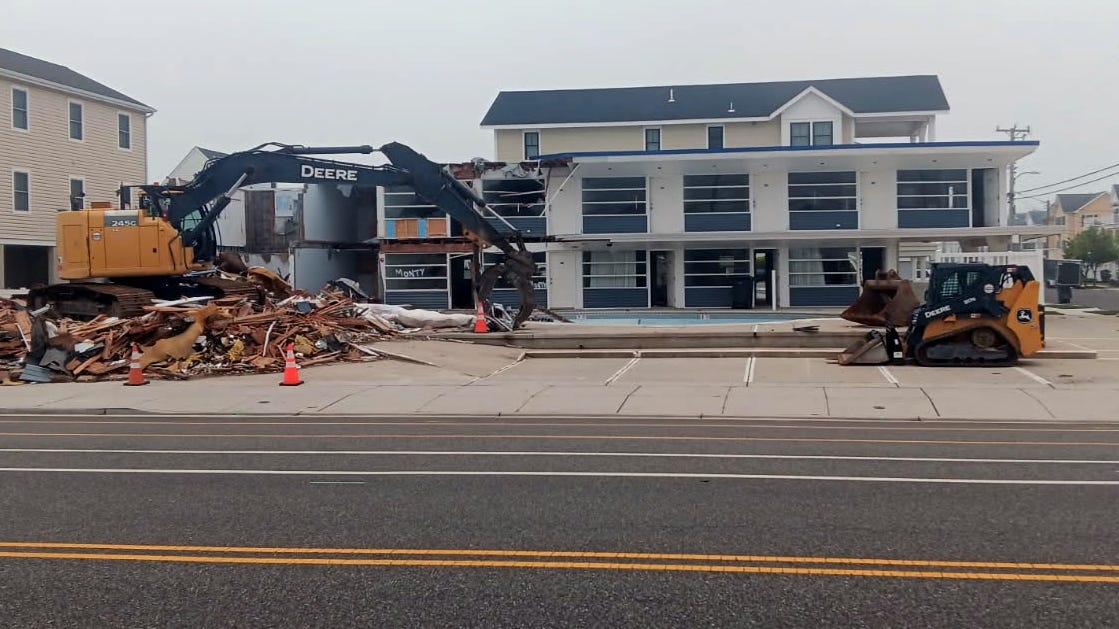 Historic Jersey Shore motel in North Wildwood demolished to make way for housing