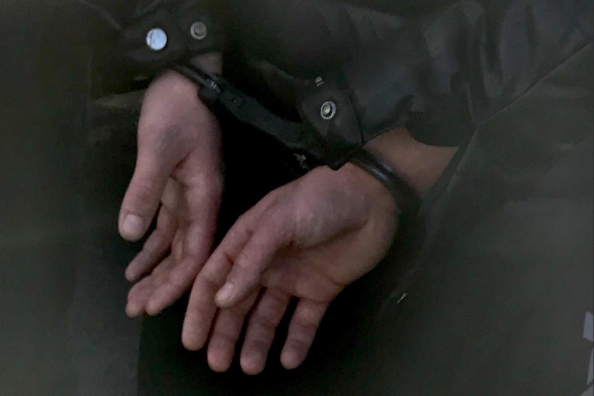 Man arrested after being caught smoking cannabis