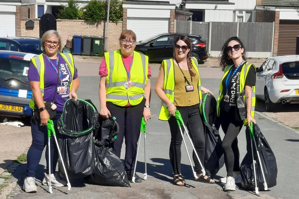 Litter picks continue as community housing business tackles discarded waste
