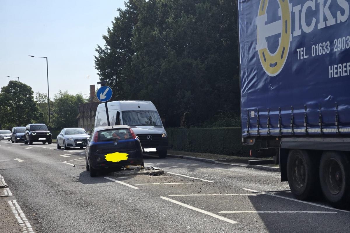 Delays seen in small village due to car crash