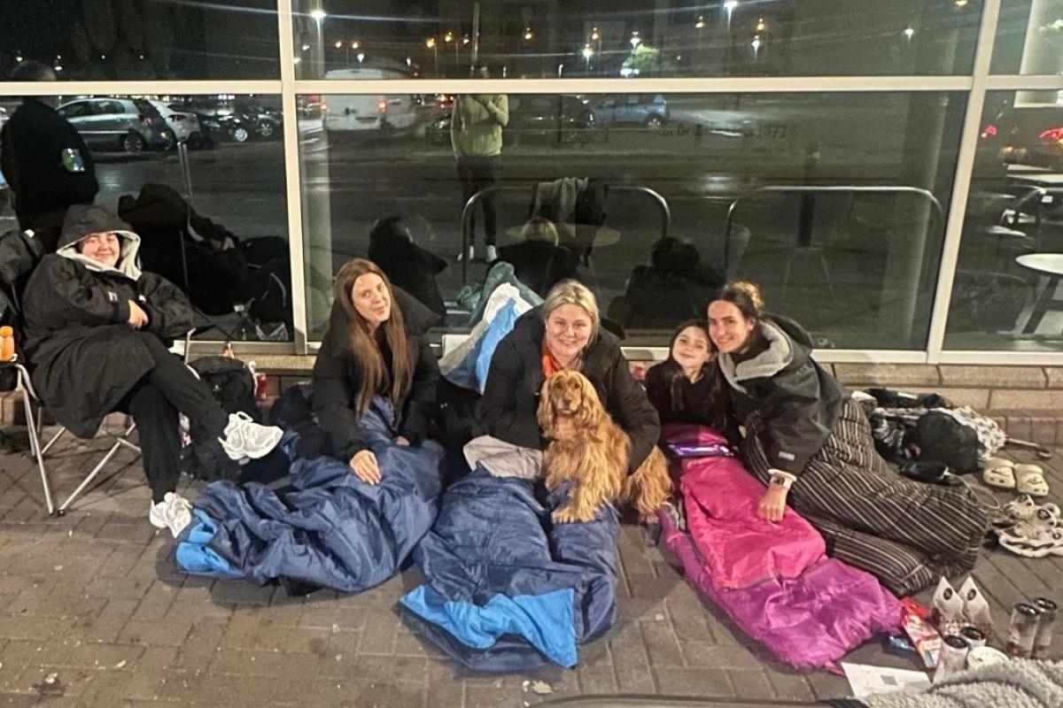 Animal lovers brave long, wet night in sleepout for great cause