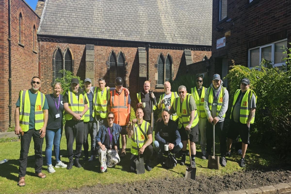 Plot of land next to church being turned into community garden