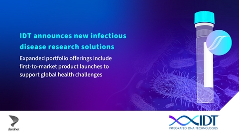 Integrated DNA Technologies Announces Innovation Roadmap Advances to Infectious Disease Portfolio