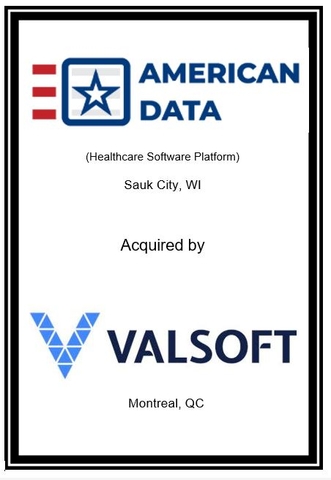 Aleutian Capital Group Advises 1984 System, Inc. dba American Data in Its Sale to Valsoft Corporation