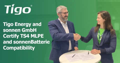 Tigo Energy and sonnen GmbH Certify TS4 MLPE and sonnenBatterie Compatibility