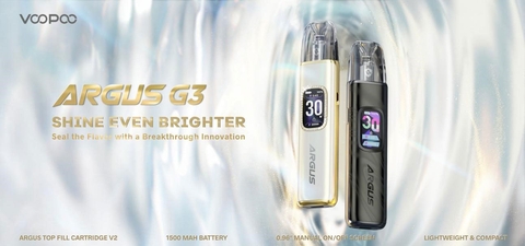 VOOPOO Unveiled ARGUS G3—A Revolutionary POD with Smoother Vaping and Extended Power